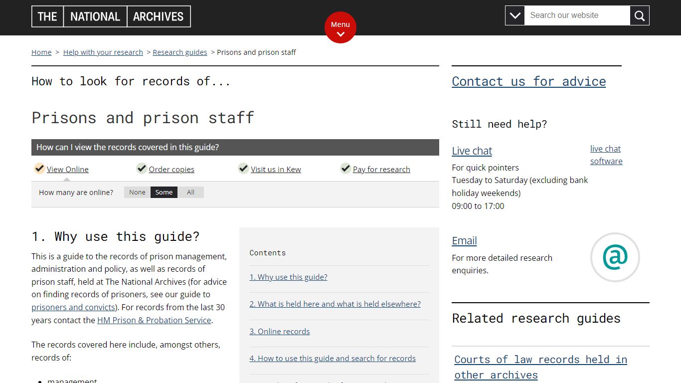 Prisons and prison staff - The National Archives